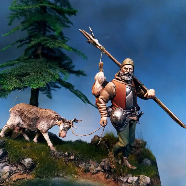 Art Girona Miniatures Mercenario Italiano XV figurine 54mm