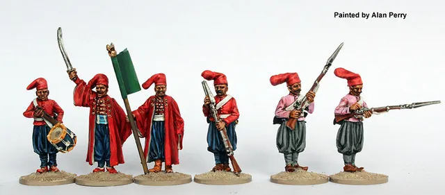 Perry Napoleonic OT3 Nizam commandement figurines chapeau