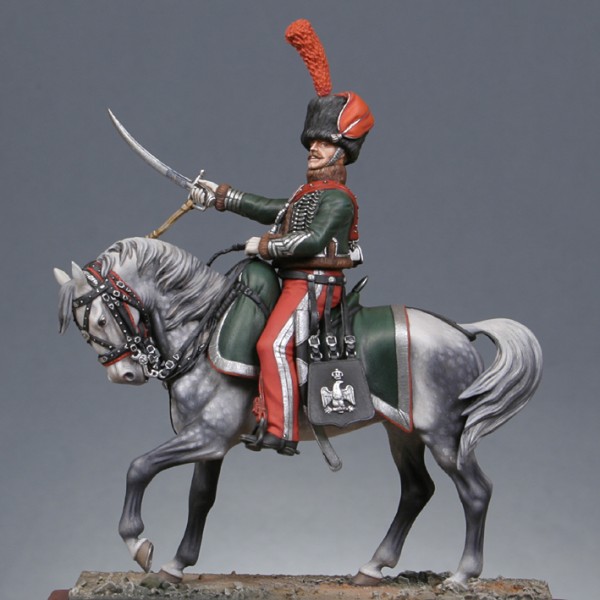 ART GIRONA Miniatures Chef d'escadron chasseurs à cheval 1809