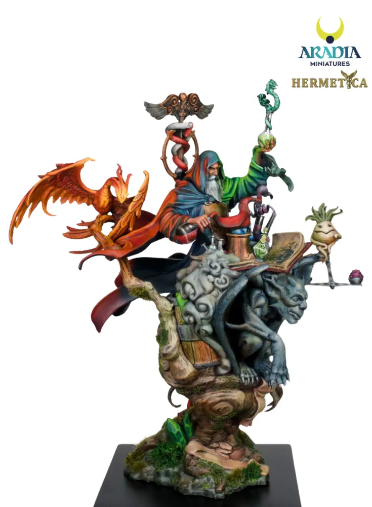 Aradia Minis Hermetica Mejnour Alchemist figurine résine