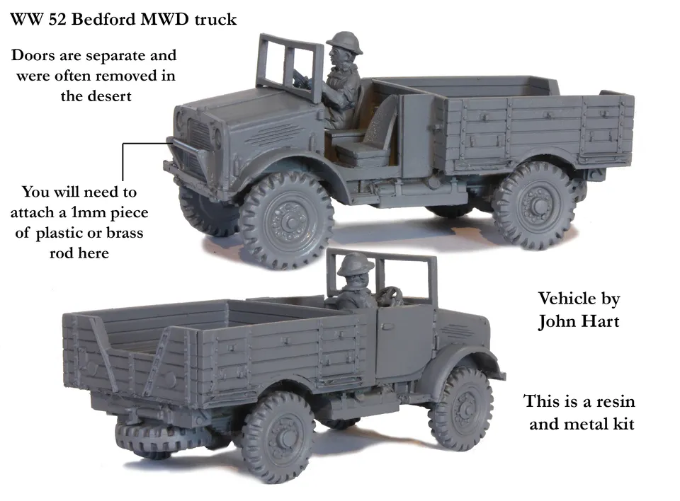 Perry Miniatures WW52 camion Bedford MWD résine 28mm