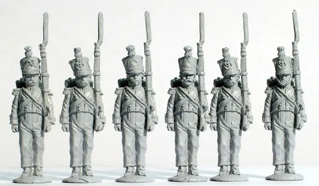 Perry Napoleonic FN79 figurines compagnies flanc garde-à-vous