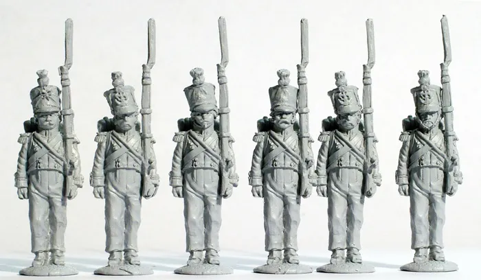 Perry Napoleonic FN79 figurines compagnies flanc garde-à-vous