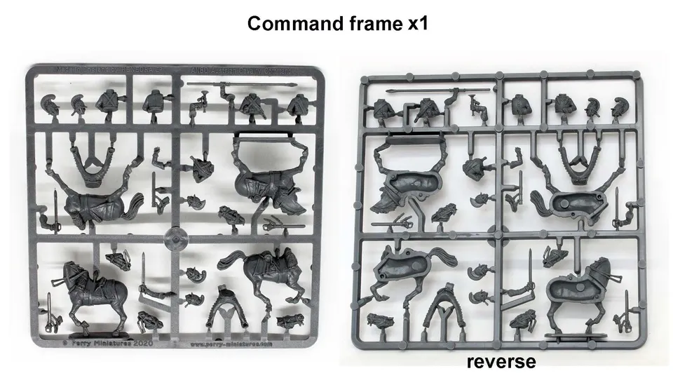 Perry Miniatures B 73 cadre commandement cavalerie autrichienne plastique