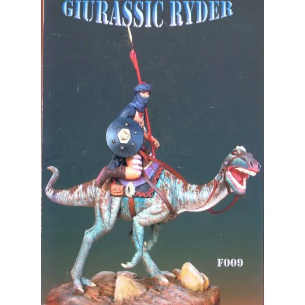 ART GIRONA Miniatures Giurassic Ryder figurine cavalier 54 mm