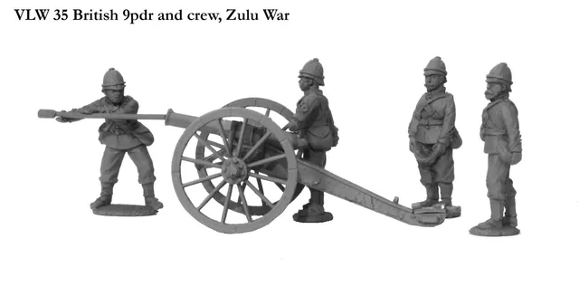 Perry Miniatures Victoria's Little Wars VLW 35 canon 9pdr figurines zoulou