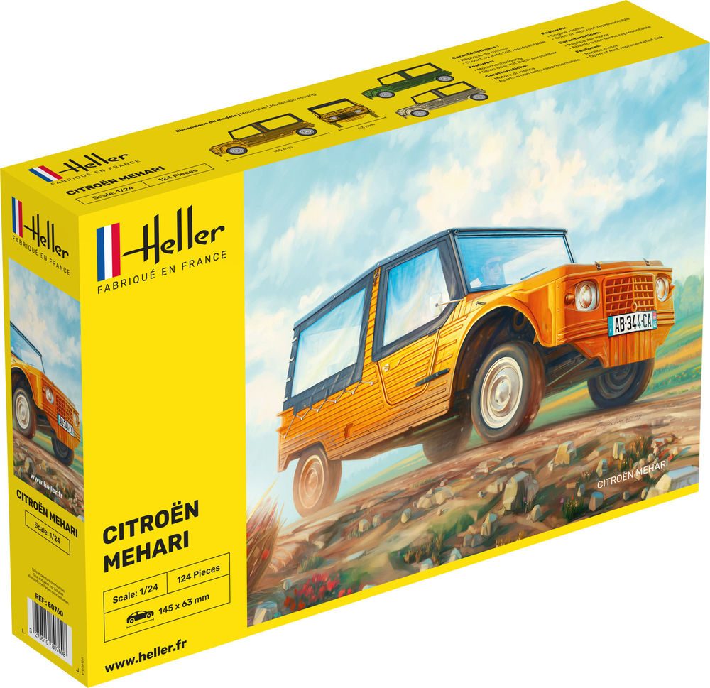 Heller Historical Collection Citroen Mehari 1/24 maquette voiture