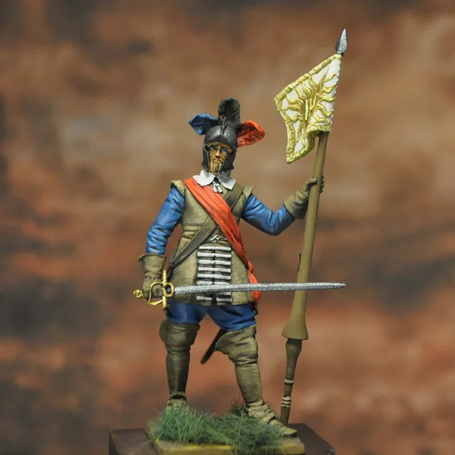 Art Girona General Serie Etendard Bavière drapeau 1618-1648