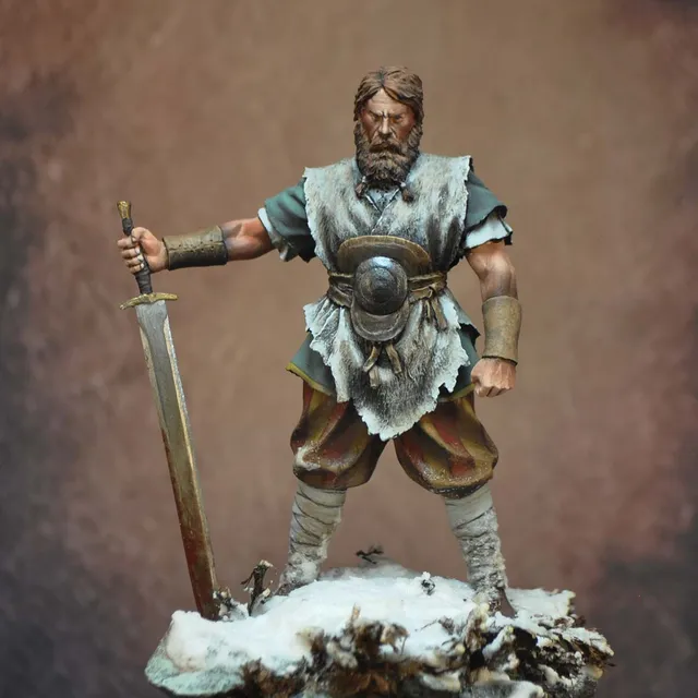 Art Girona 70mm Guerrier Saxon Vétéran figurine 5e