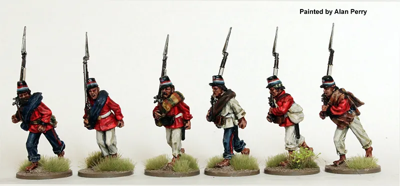 Perry Miniatures Triple Alliance TA 40 figurines infanterie paraguayenne