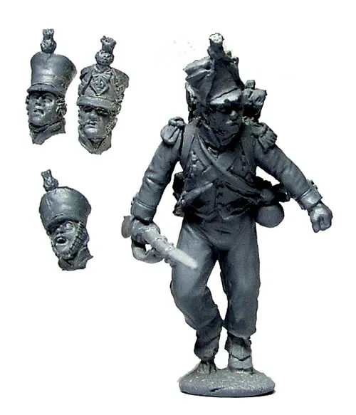 Perry Miniatures PE32 Voltigeur figurine 40mm course habit 4 têtes