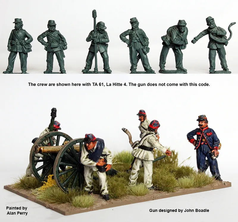 Perry Miniatures Triple Alliance TA 64 figurines artilleurs uruguayens