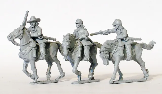 Perry ECW23 figurines cavalerie pistolets coiffures mêlées