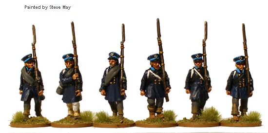 Perry Napoleonic PN 43 figurines Landwehr marche 28mm