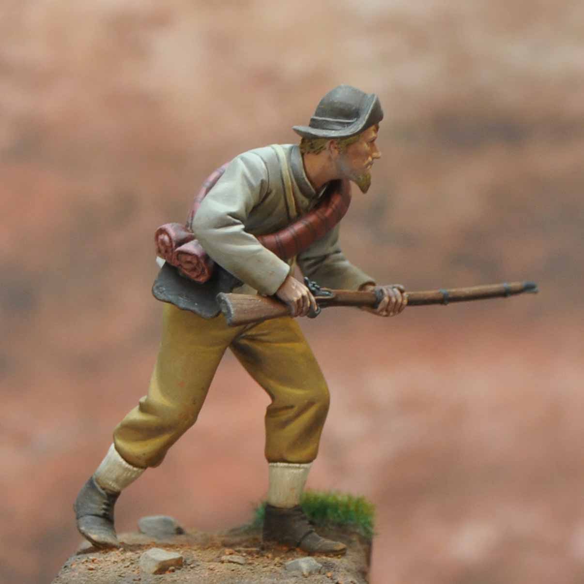 ART GIRONA International Serie Confederate Infantry Private figurine Gettysburg