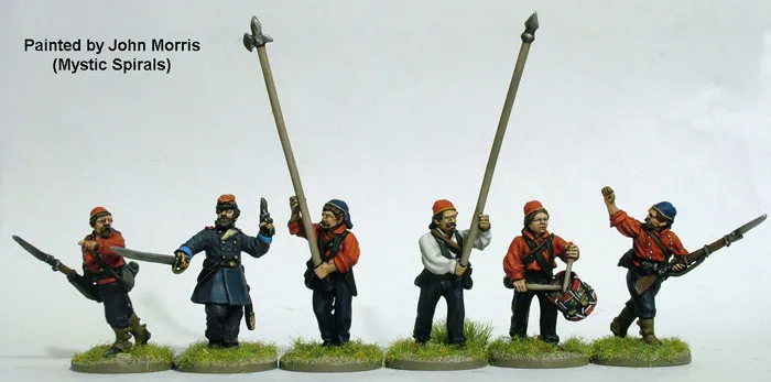 Perry Miniatures Civil War ACW57 zouaves New York commandement métal