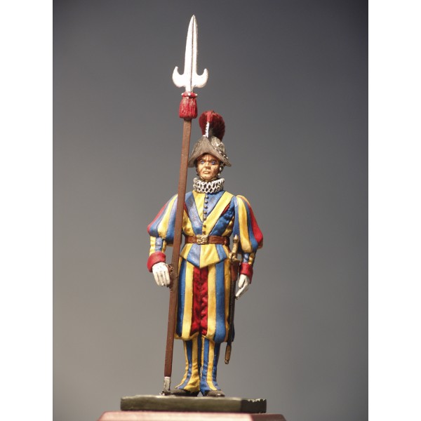 Art Girona Swiss Guard Cabo hallebarde figurine 54mm