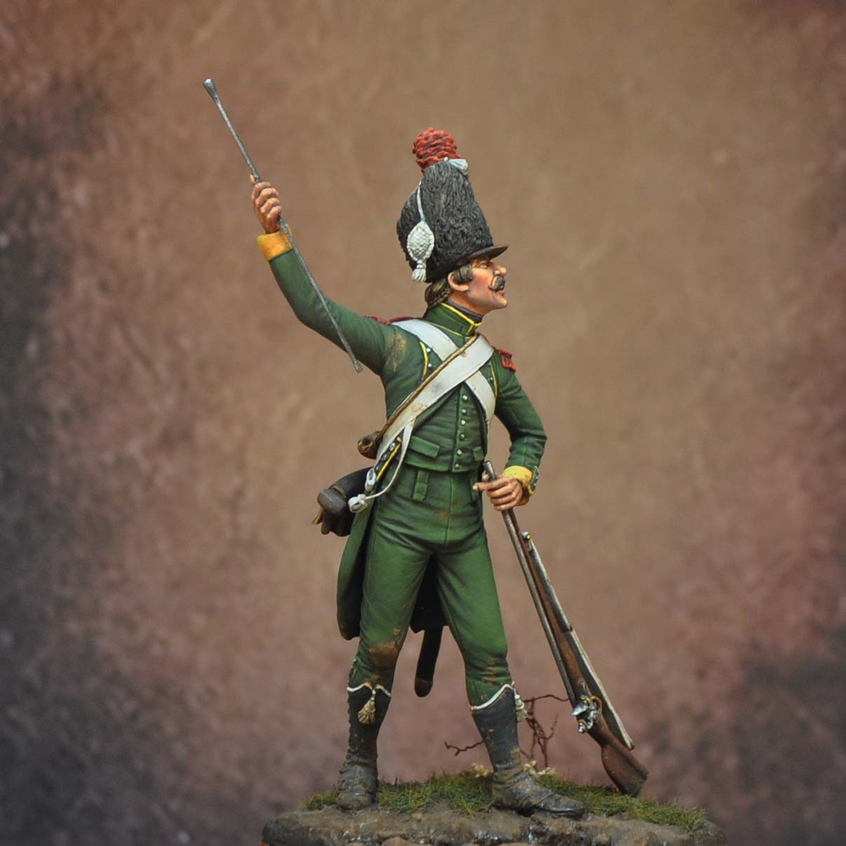 ART GIRONA 70mm Chasseur-Carabinier 8e Bataillon figurine 1791