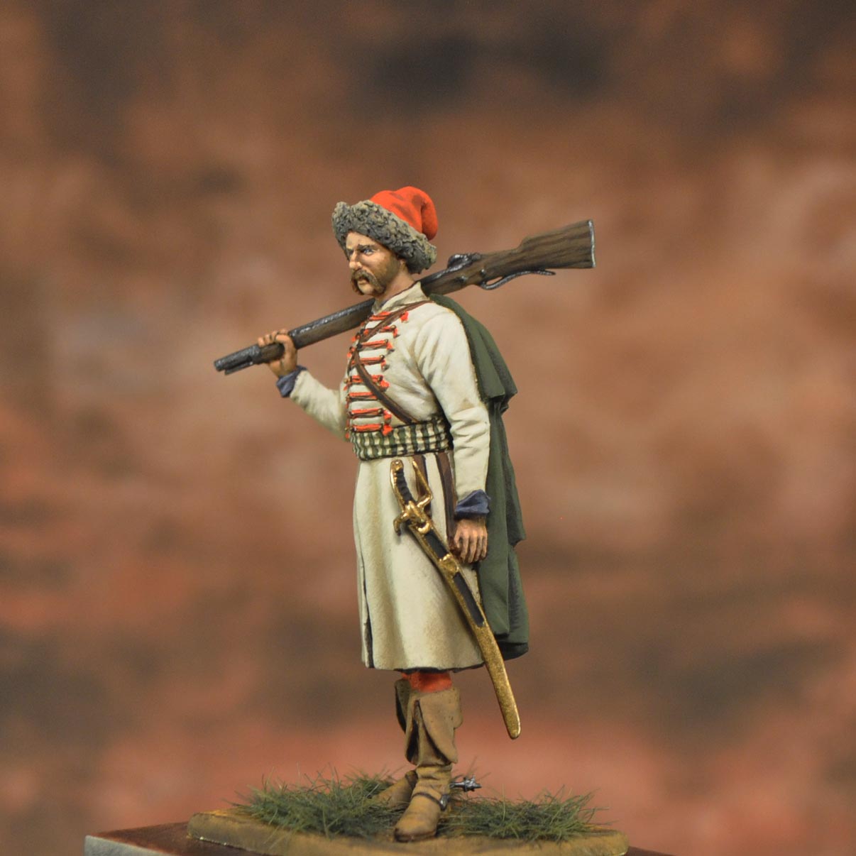 ART GIRONA General Serie Carabinier hongrois figurine 54 mm