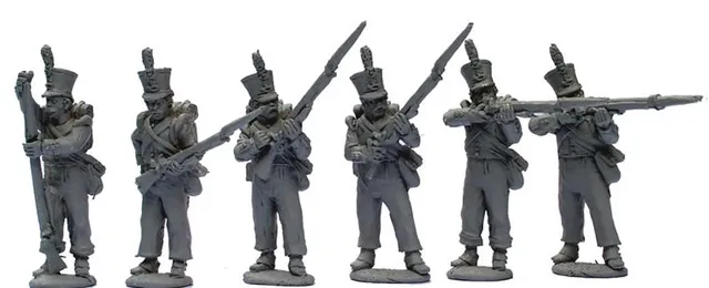 Perry Napoleonic DB35 jagers ligne de tir métal