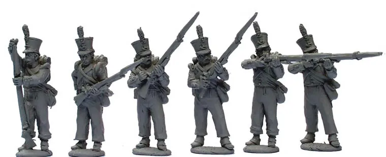 Perry Napoleonic DB35 jagers ligne de tir métal