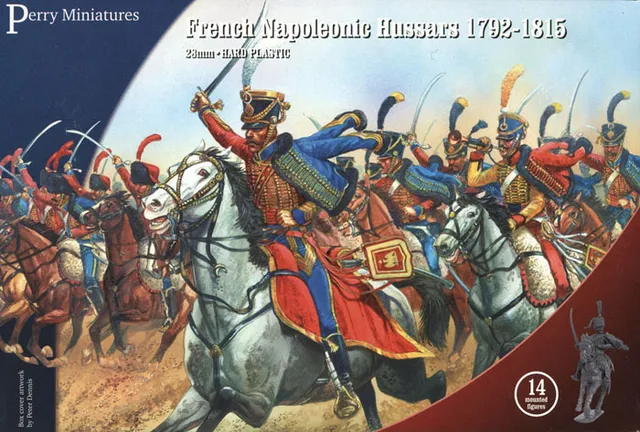 Perry FN140 Hussards français set 14 figurines 28mm plastique