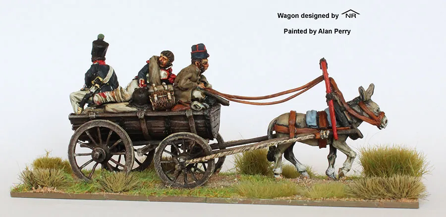Perry Miniatures Napoleonic FN229 charette russe figurines 28mm blessés