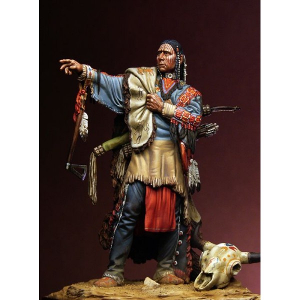 ART GIRONA Miniatures Noble Sioux Warrior figurine 54 mm
