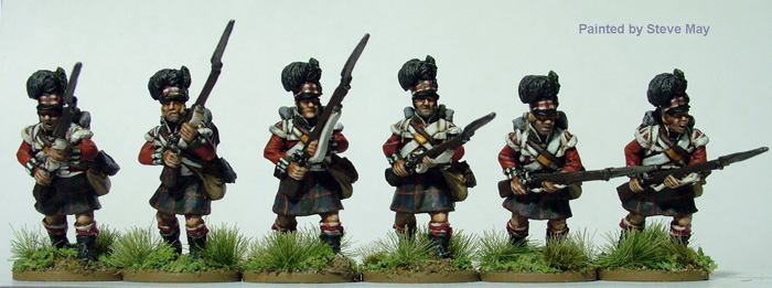 Perry Miniatures BH52 figurines Highlanders charge flanc