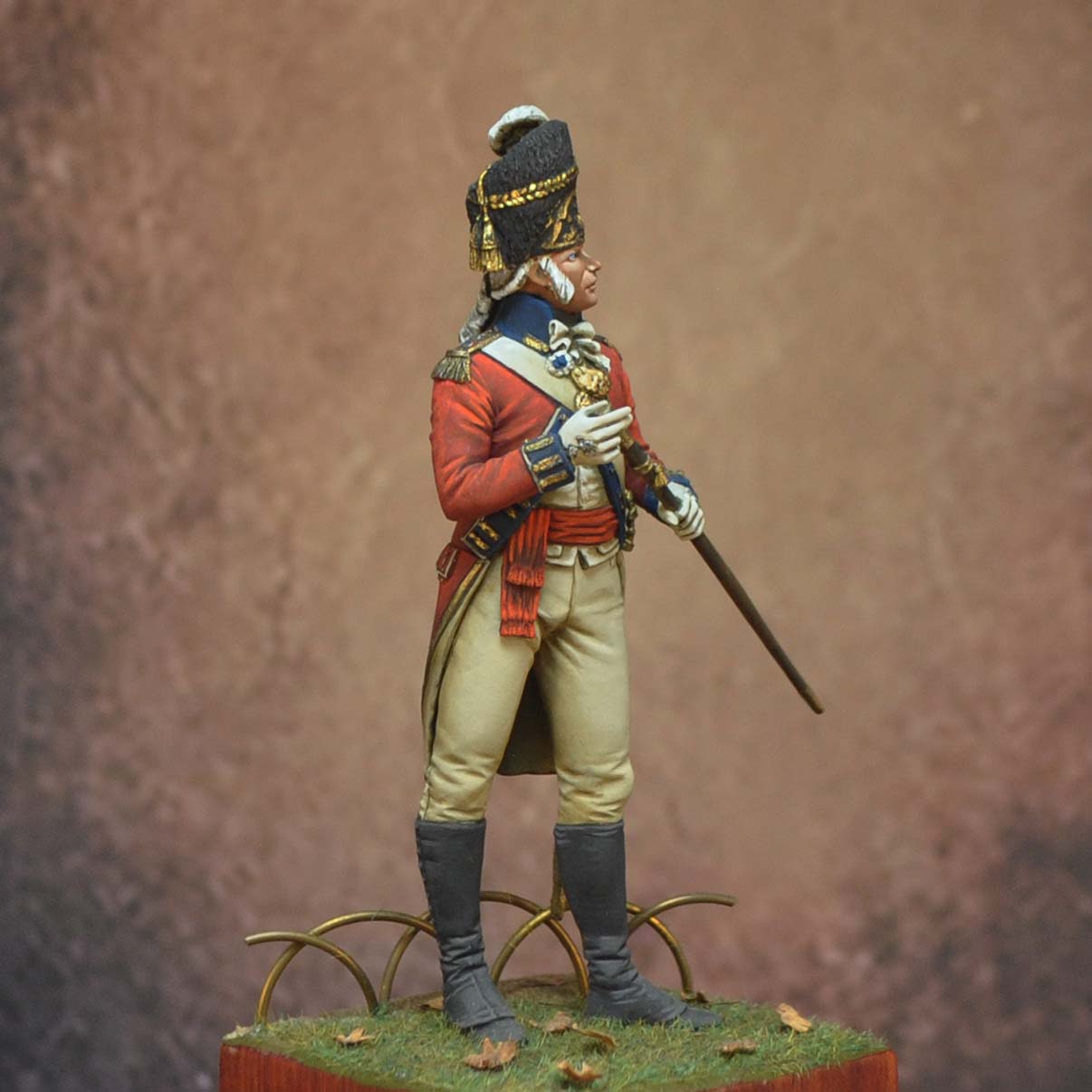 Art Girona 70mm Officier 7th Foot figurine Royal Fusiliers 1789
