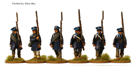 Perry Napoleonic PN 43 figurines Landwehr marche 28mm