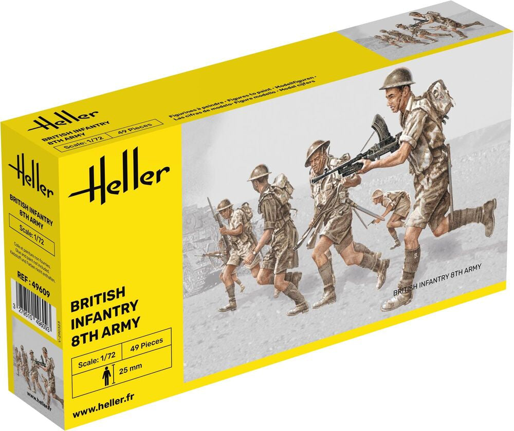 Heller Infanterie 8e Armée 1/72 figurines britanniques