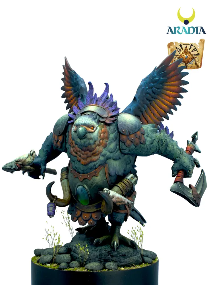 Aradia Paititi Vucub Caquix figurine 75mm perroquet