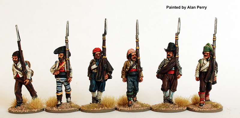 Perry SPA18 Fusiliers figurines marche uniformes civils 1808