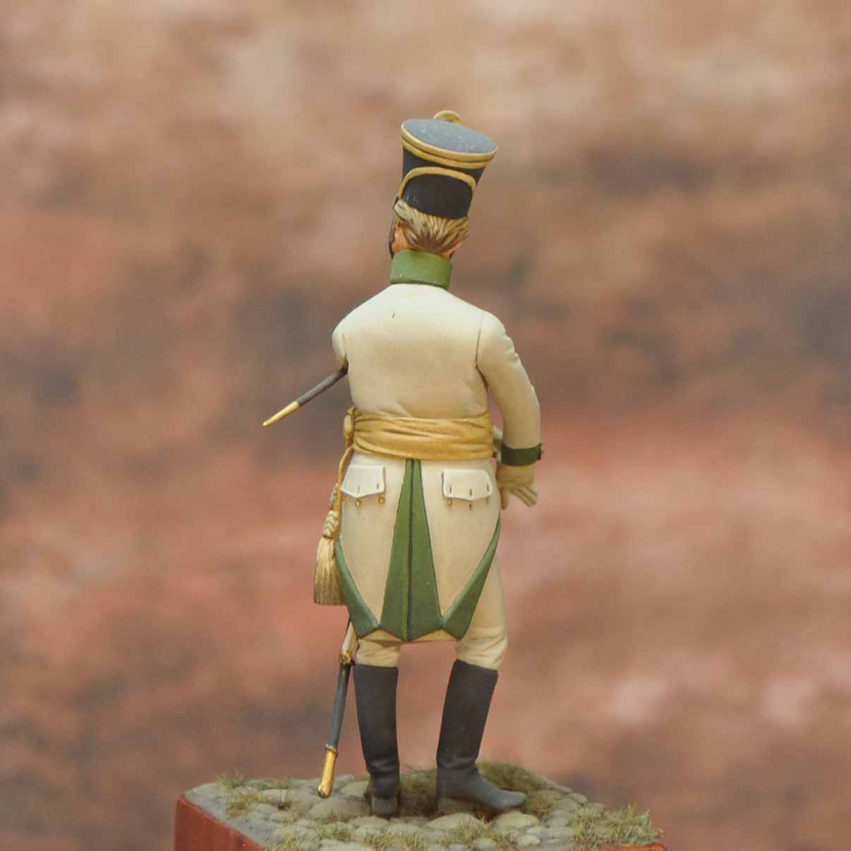 Art Girona Napoleonic War Series officier fusiliers 1809 figurine