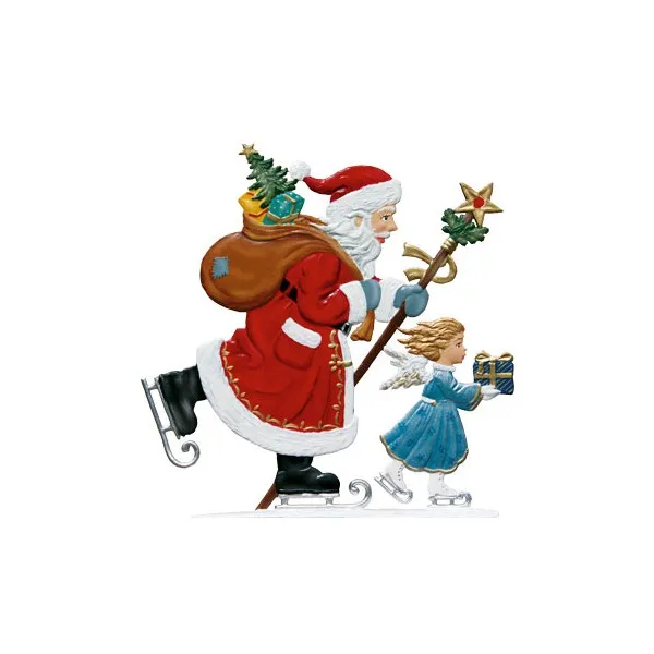 Art Girona Miniatures St. Nicholas ice skating figurine 54 mm