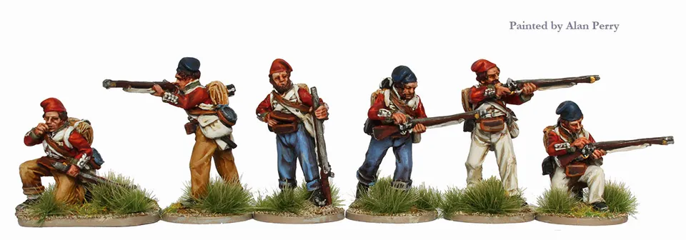 Perry CFB 7 Infanterie figurines tirailleurs coatees