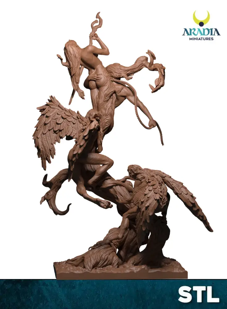 Aradia Minis Divine Comedy Tree Suicides fichier STL