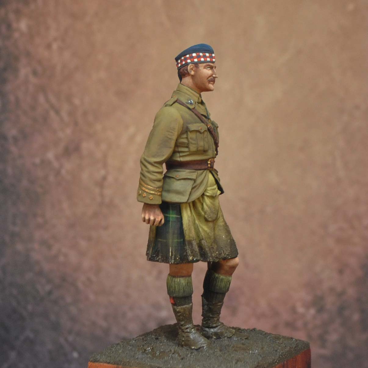Art Girona 70mm Officer Gordon Highlanders 1915 figurine
