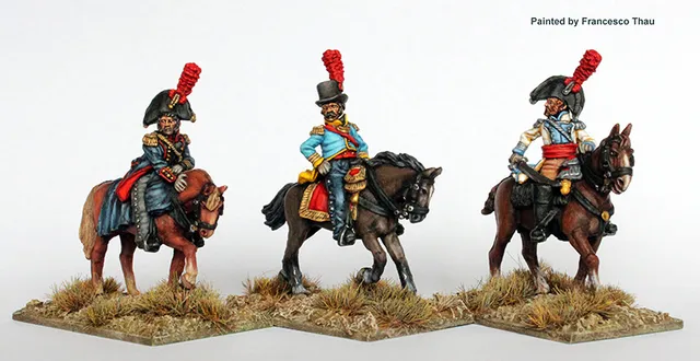 Perry Miniatures SPA33 Colonels figurines 28mm montés