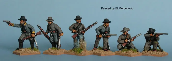 Perry Miniatures American Civil War ACW8 figurines cavalerie à pied 28mm