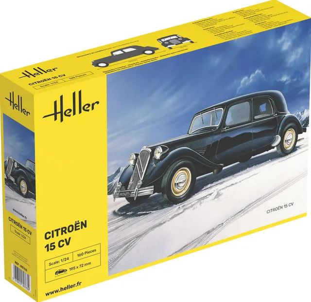 Heller Historical Collection Citroën 15 CV maquette voiture 1/24