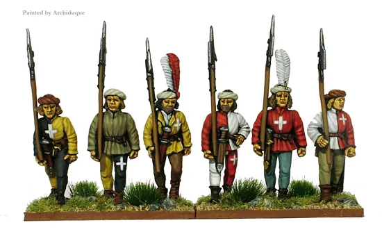 Perry Miniatures EA1 Suisses hallebardiers figurines métal 28mm