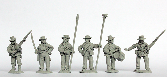 Perry Miniatures Civil War ACW91 commandement Union figurines 28mm