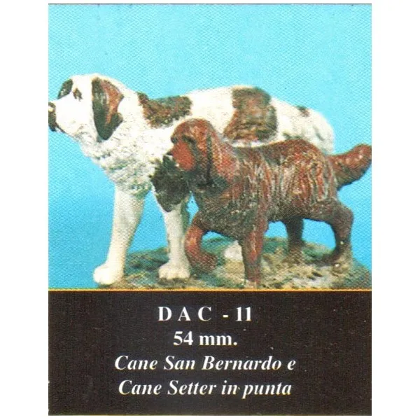 ART GIRONA Bases Saint-Bernard Setter chiens diorama