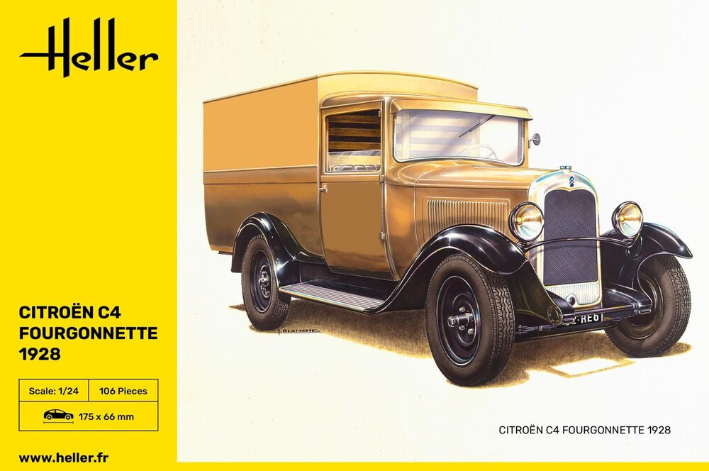 Heller Citroen C4 Fourgonnette 1928 maquette voiture 1/24