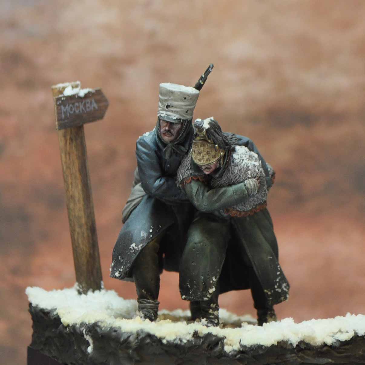 ART GIRONA Napoleonic War Moscow Battle 1812 figurine 54mm