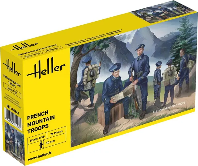 Heller Historical French Mountain Troops figurines 1/35