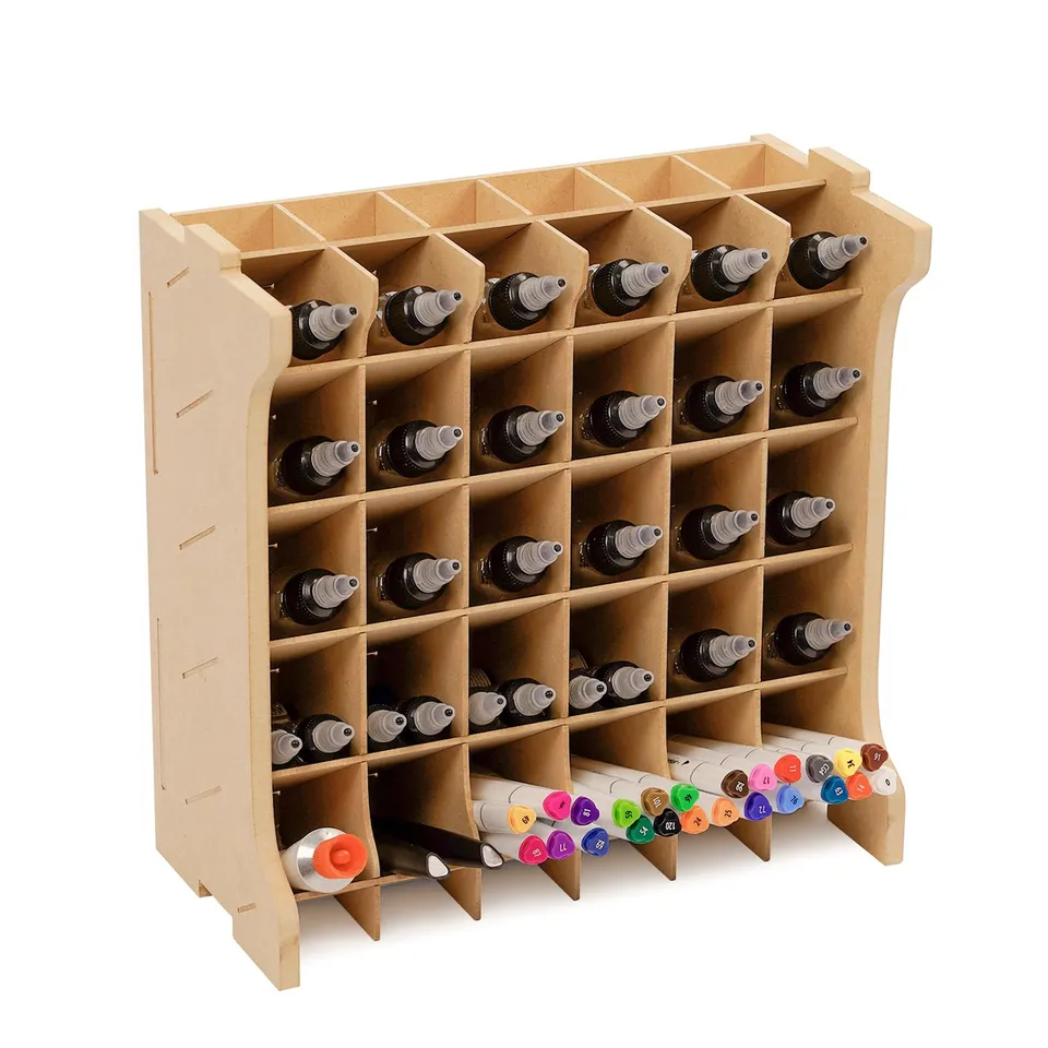Bucasso Hobby Organizer GK9 casier peinture 30 flacons MDF