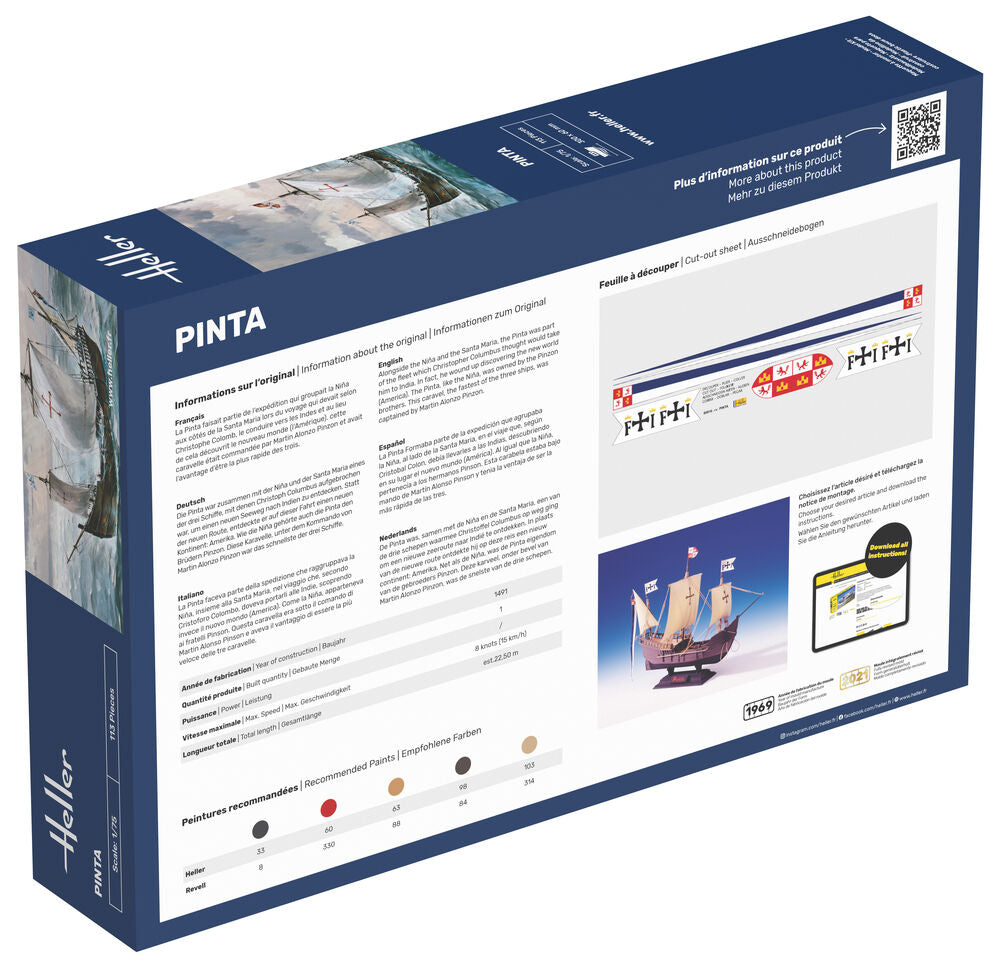 Heller Historical Pinta 1/75 maquette bateau caravelle